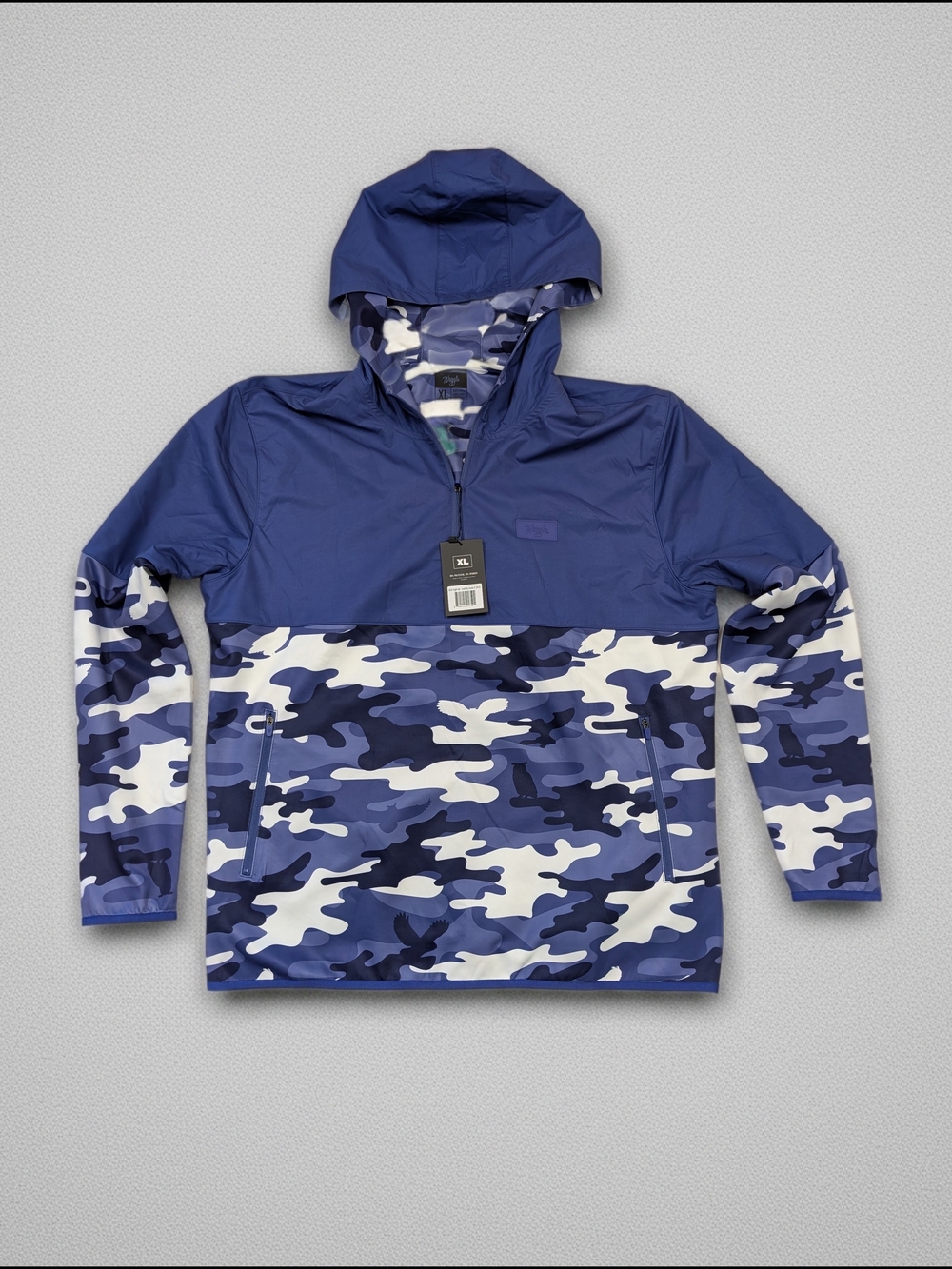 Waggle Zenith Night Owl Zip Hoodie Purple Camo NWT Men's Size XL